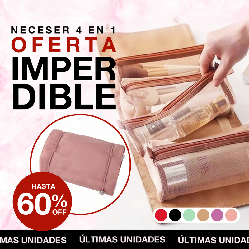Neceser 4 en 1 - Organización, Estilo y Comodidad en un Solo Producto.