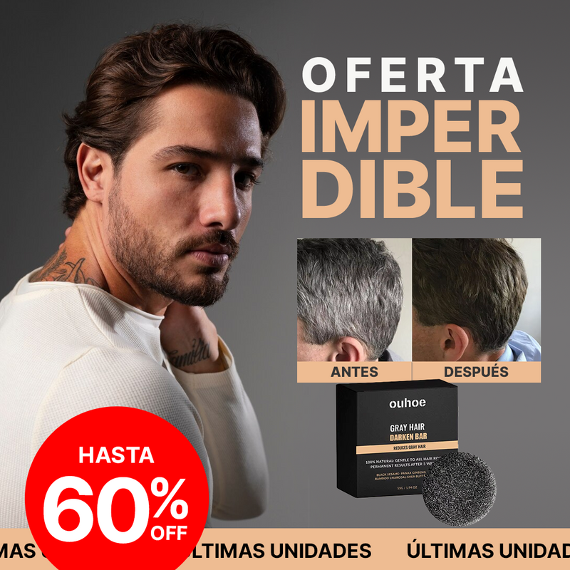 Transforma tu Cabello Hoy - Barra de Champú para Escurecimiento Natural