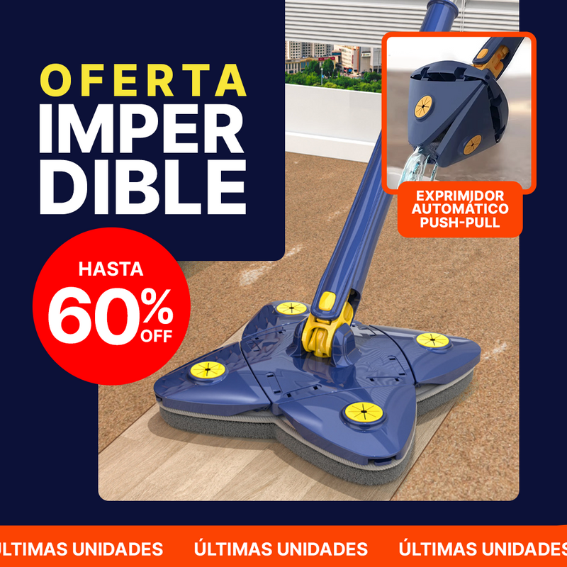 Mopa Giratoria 360 - Revoluciona la Limpieza de tu Hogar