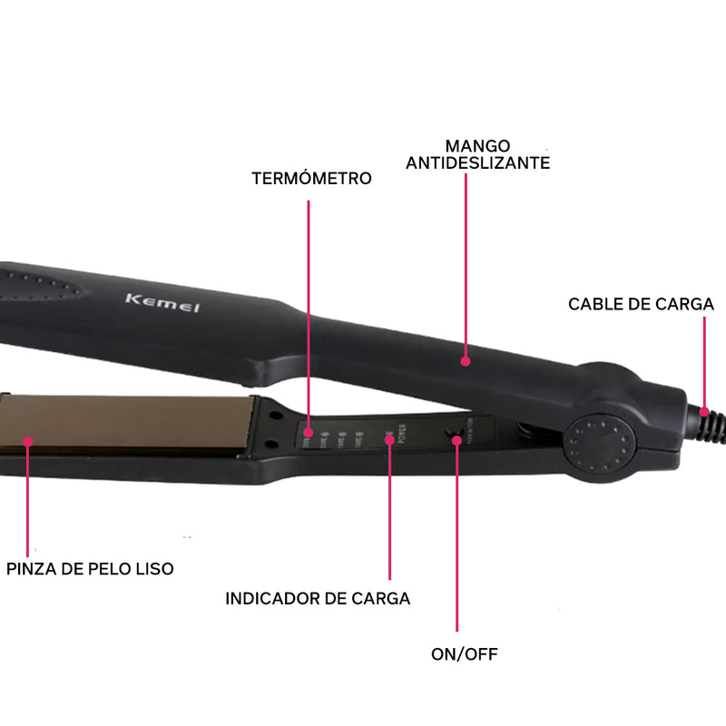 Alisador KM 329 - Transforma Tu Cabello en Minutos!