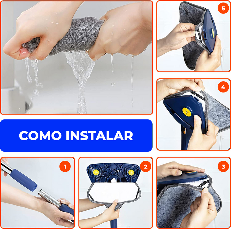Mopa Giratoria 360 - Revoluciona la Limpieza de tu Hogar