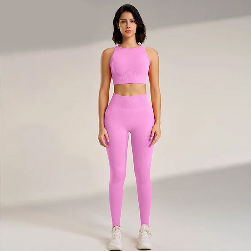Conjunto de Top y Leggings Fitness - Compra 1 y Llévate 4