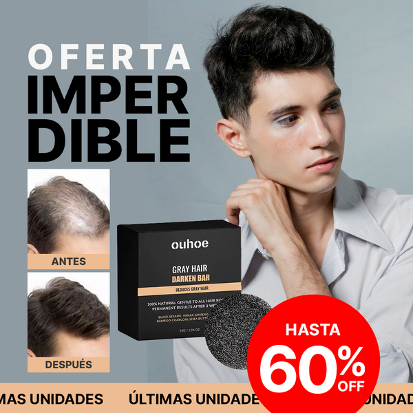 Transforma tu Cabello Hoy - Barra de Champú para Escurecimiento Natural