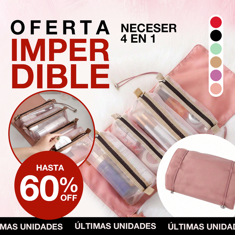 Neceser 4 en 1 - Organización, Estilo y Comodidad en un Solo Producto.