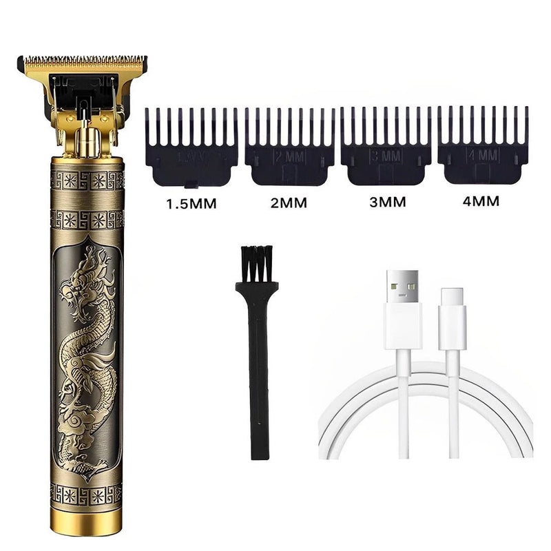 Cortapelos Eléctrico Inalámbrico Profesional – Recortadora de Barba y Cabello T9 con Cuchilla de Precisión