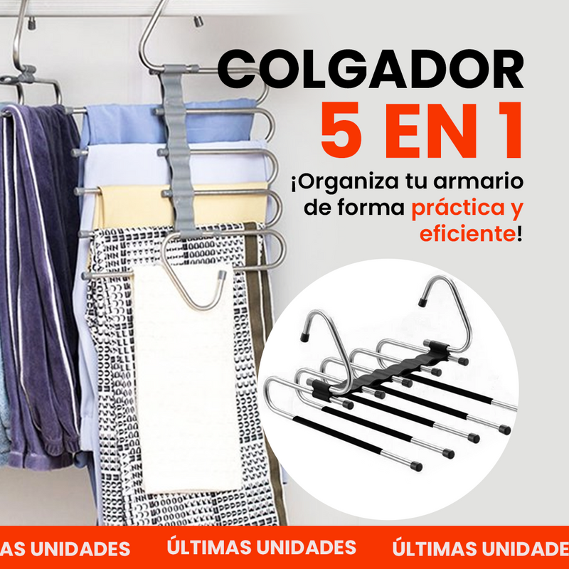 Colgador 5 en 1 - Organiza tu armario de Forma Prática y Eficiente