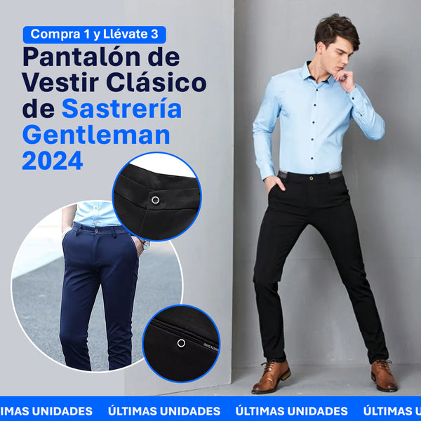 Pantalón Clásico de Sastrería - Compra 1 y Llévate 3