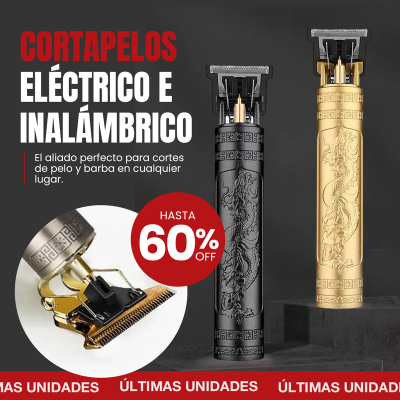 Cortapelos Eléctrico Inalámbrico Profesional – Recortadora de Barba y Cabello T9 con Cuchilla de Precisión