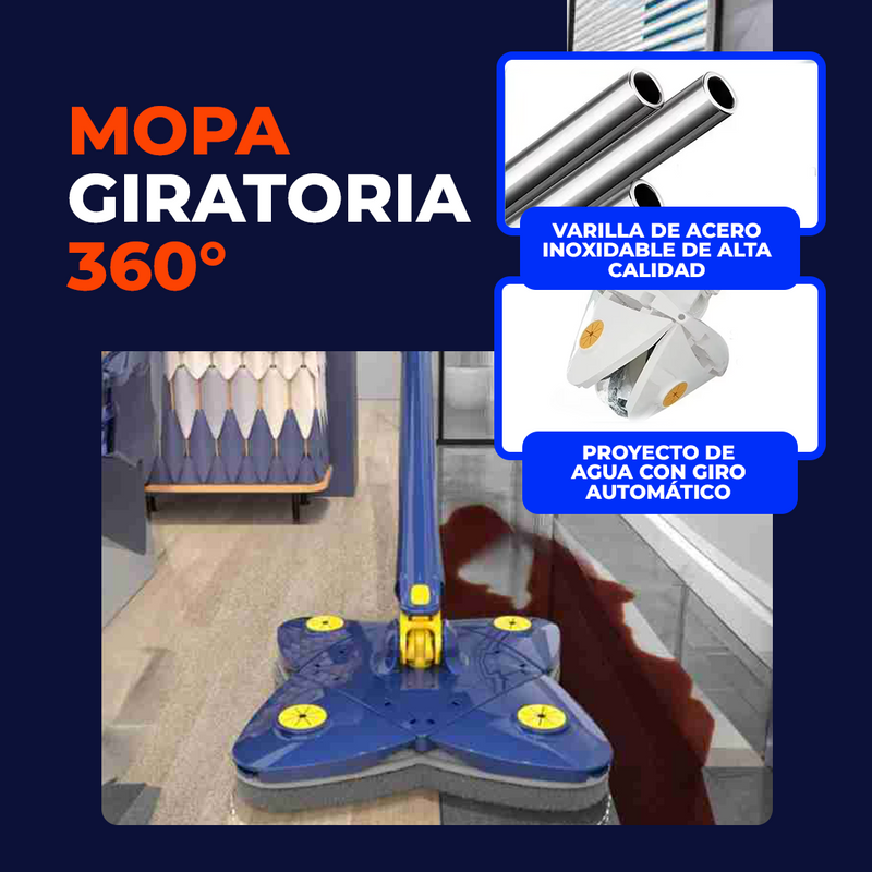 Mopa Giratoria 360 - Revoluciona la Limpieza de tu Hogar