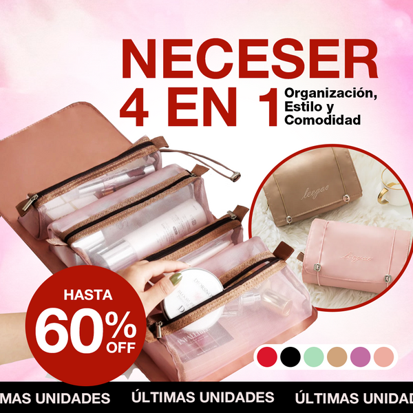 Neceser 4 en 1 - Organización, Estilo y Comodidad en un Solo Producto.