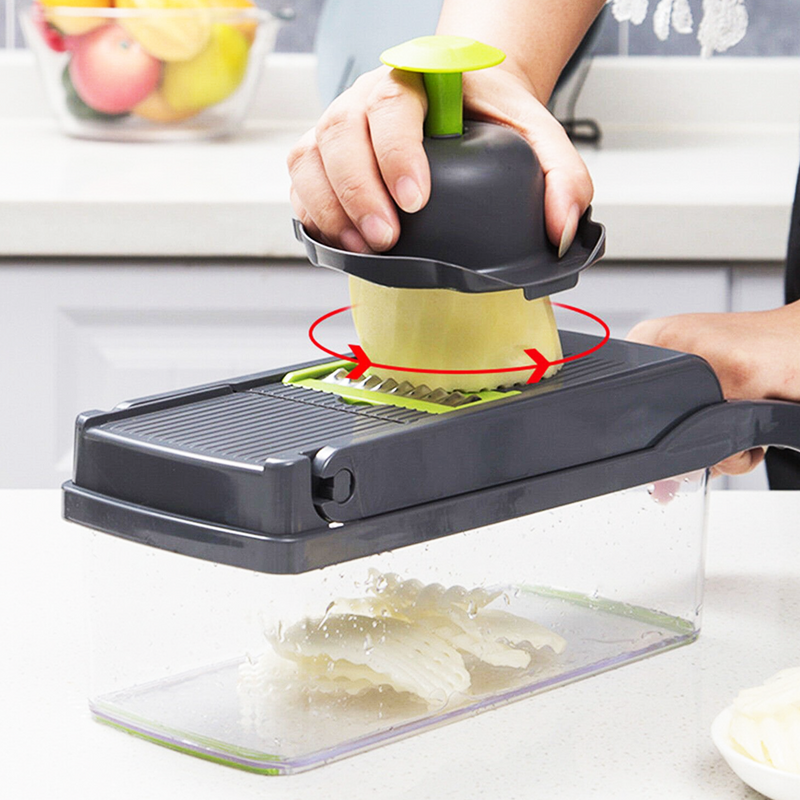 Dicer 16 en 1 - 16 funciones para cortar, rebanar y organizar tu cocina