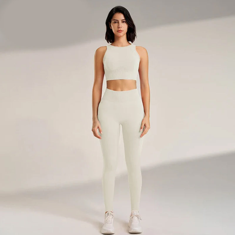 Conjunto de Top y Leggings Fitness - Compra 1 y Llévate 4