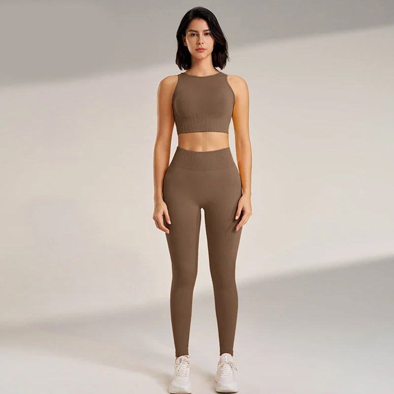 Conjunto de Top y Leggings Fitness - Compra 1 y Llévate 4