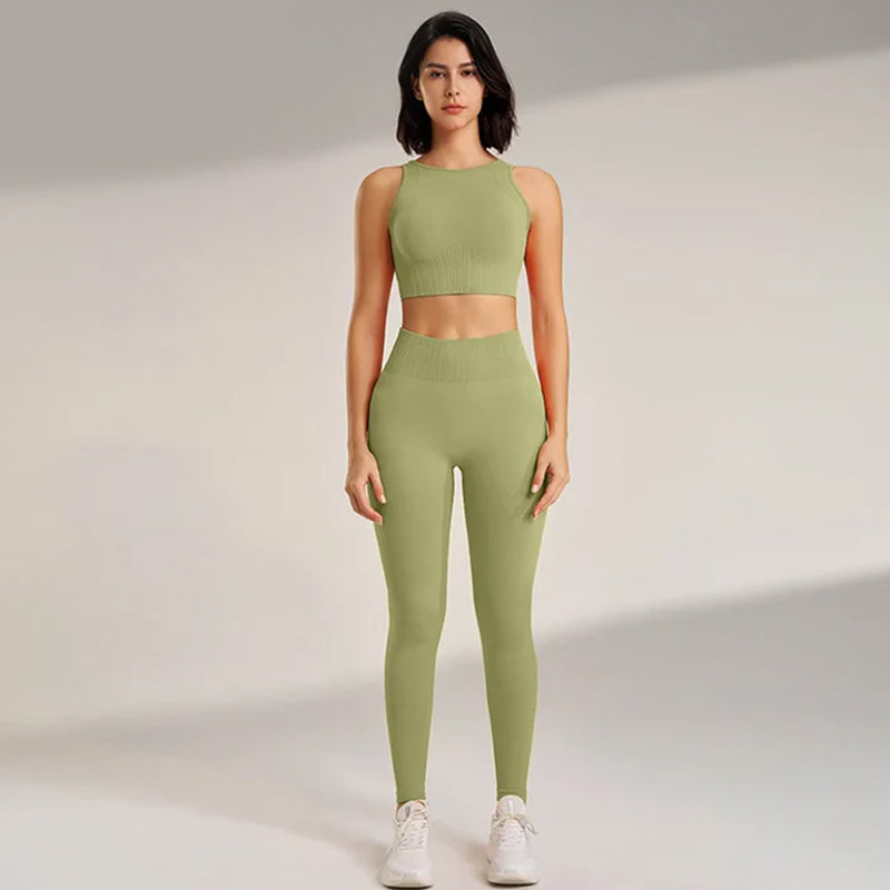 Conjunto de Top y Leggings Fitness - Compra 1 y Llévate 4
