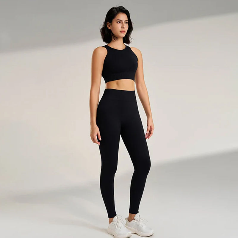 Conjunto de Top y Leggings Fitness - Compra 1 y Llévate 4